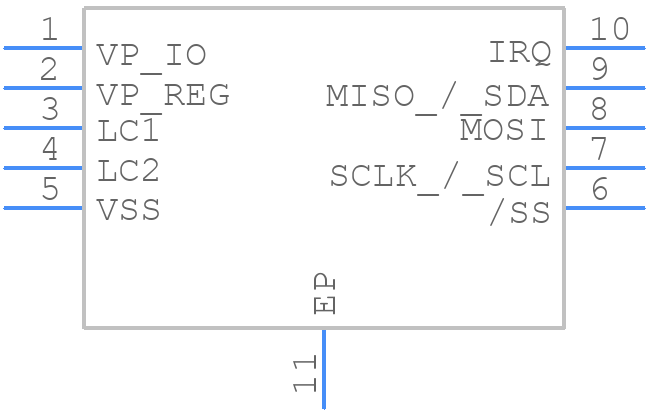 AS3956-ATDT-S4 - ams OSRAM - PCB symbol