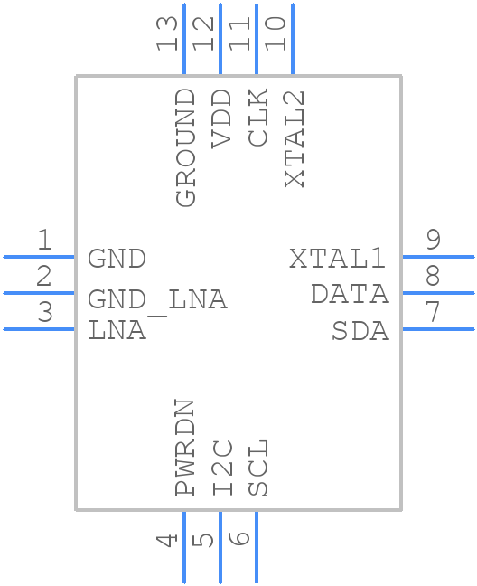MAX41474GTC+ - Analog Devices - PCB symbol