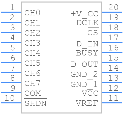 ADS8345E/2K5 - Texas Instruments - PCB symbol