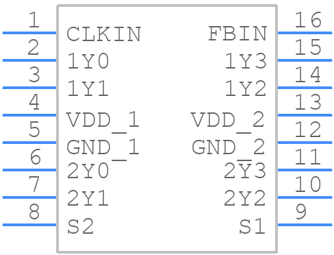 CDCVF25081DRG4 - Texas Instruments - PCB symbol