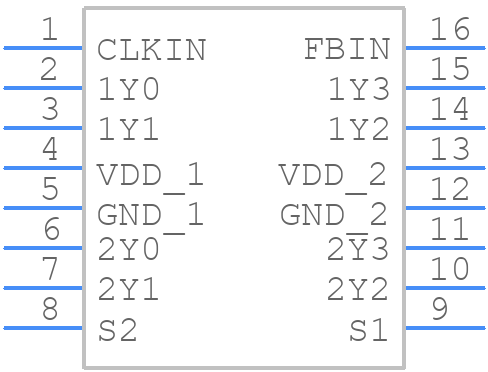 CDCVF25081DG4 - Texas Instruments - PCB symbol
