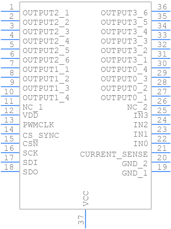 VNQ6004SA-E - STMicroelectronics - PCB symbol