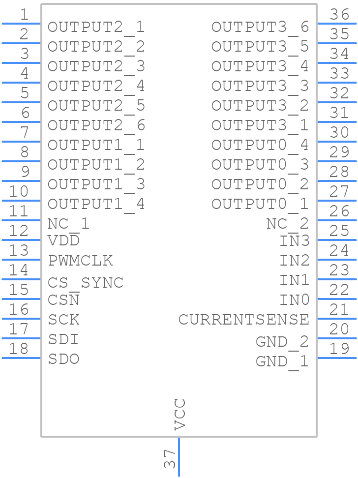 VNQ6004SATR-E - STMicroelectronics - PCB symbol