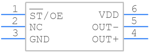 SIT9102AI-233N33E100.00000Y - SiTime - PCB symbol