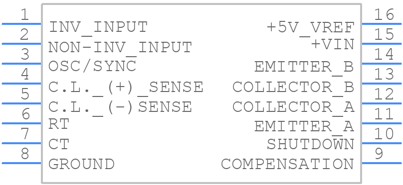 UC2524ANG4 - Texas Instruments - PCB symbol