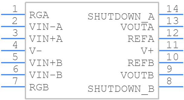 INA2332AIPWRG4 - Texas Instruments - PCB symbol