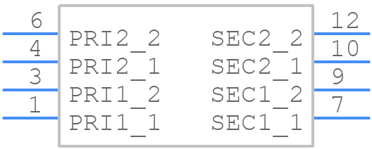 VPP12-2400 - Triad Magnetics - PCB symbol