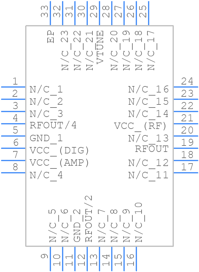 HMC510LP5 - Analog Devices - PCB symbol