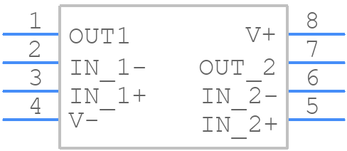 TLV9002IPWR - Texas Instruments - PCB symbol