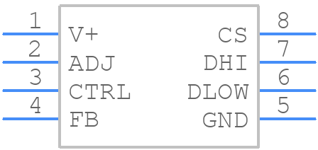 MAX749CSA+ - Analog Devices - PCB symbol