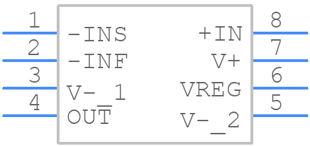 LTC6102HMS8-1#TRPBF - Analog Devices - PCB symbol