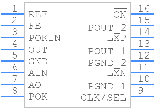 MAX1703ESE+T - Analog Devices - PCB symbol