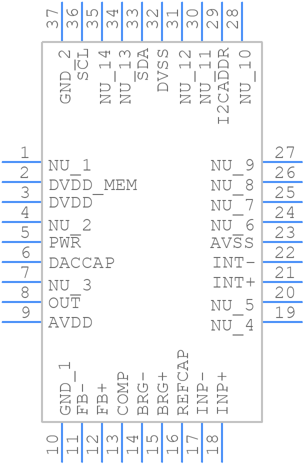 PGA305ARHHT - Texas Instruments - PCB symbol