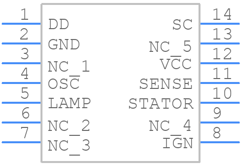 CS3361YDR14G - onsemi - PCB symbol