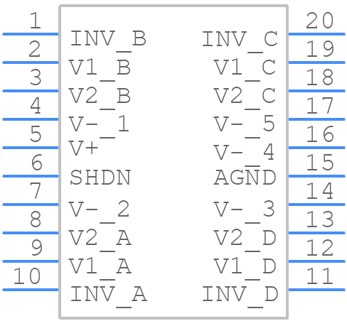 LTC1562ACG#PBF - Analog Devices - PCB symbol
