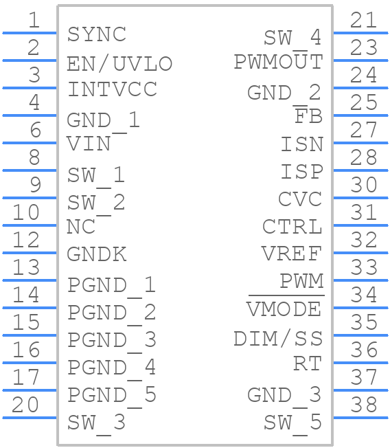 LT3955EUHE#PBF - Analog Devices - PCB symbol