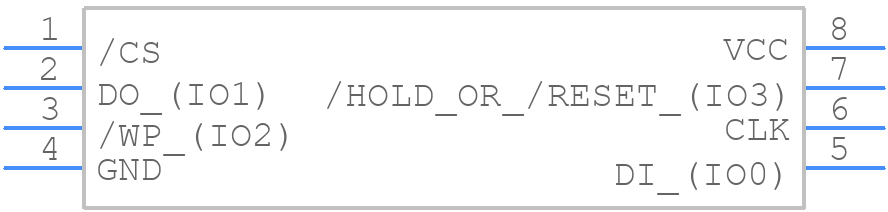 W25Q80DVSSIG TR - Winbond - PCB symbol