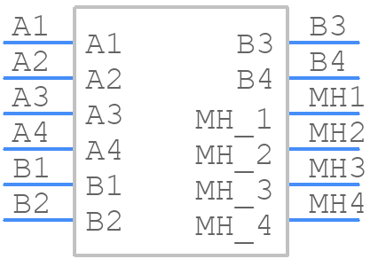USB-A-D-F-W-TH - SAMTEC - PCB symbol