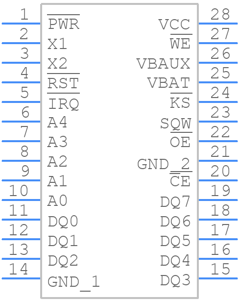 DS1501WZN+ - Analog Devices - PCB symbol