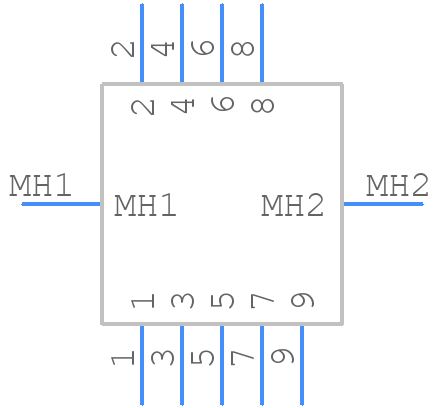 SSM009C5N - TE Connectivity - PCB symbol