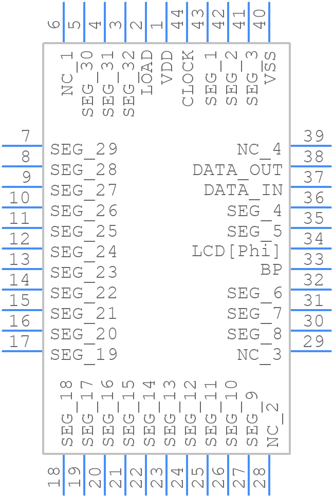AY0438T-I/LCT-ND - Microchip - PCB symbol