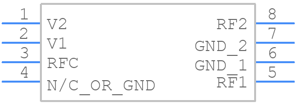 PE4250MLI-Z - Peregrine Semiconductor - PCB symbol