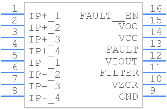 ACS710KLATR-25CB-NL-T - Allegro Microsystems - PCB symbol