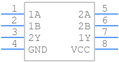 74LVC2G00GT,115 - Nexperia - PCB symbol