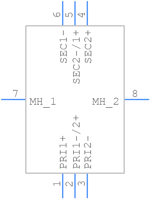 42TL021-RC - Xicon - PCB symbol