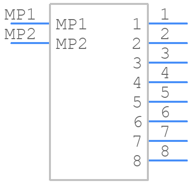 T1M-08-GF-S-RA-TR - SAMTEC - PCB symbol
