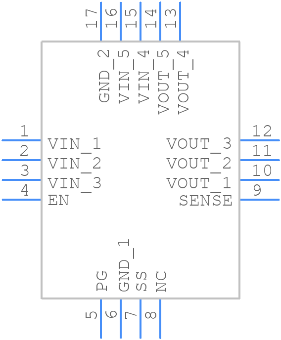 ADP1740ACPZ-1.1-R7 - Analog Devices - PCB symbol