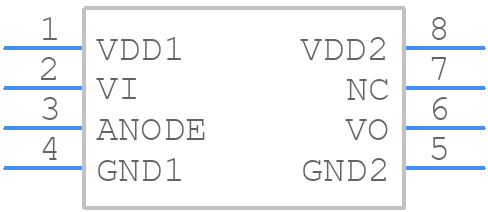 HCPL-7721-500E - Avago Technologies - PCB symbol