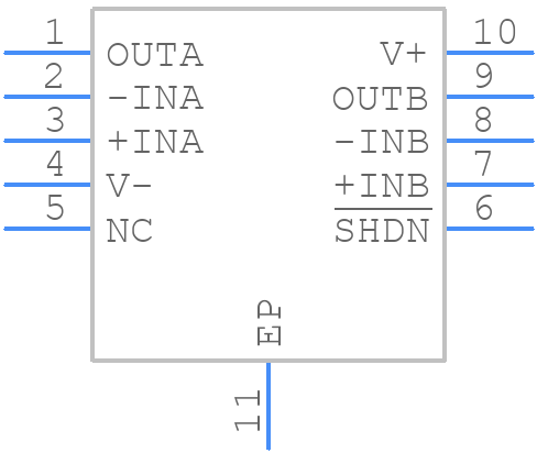 LTC2067HDD#PBF - Analog Devices - PCB symbol