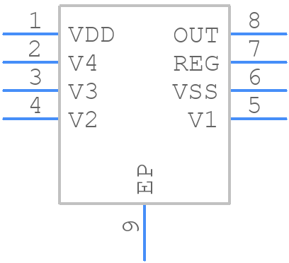 BQ296100DSGT - Texas Instruments - PCB symbol