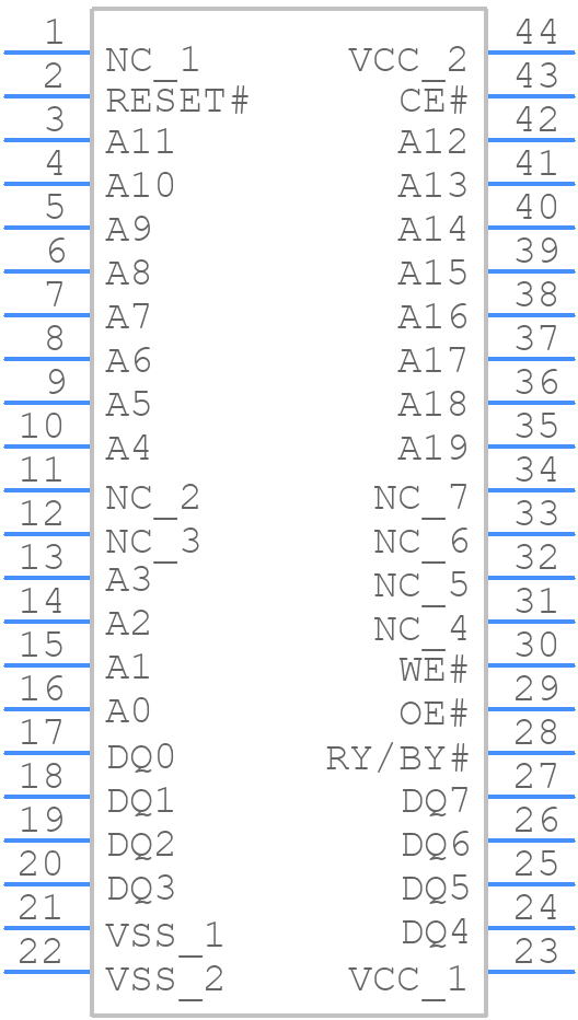 AM29F080B-75SI - Infineon - PCB symbol