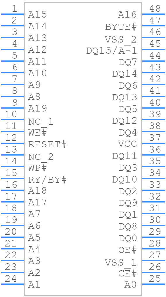 AM29F160DB-75EF - Infineon - PCB symbol
