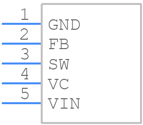 XL4016 E1 - XLSEMI - PCB symbol