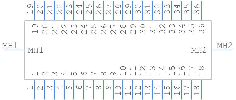 57LE-20360-7700D35G - DDK - PCB symbol