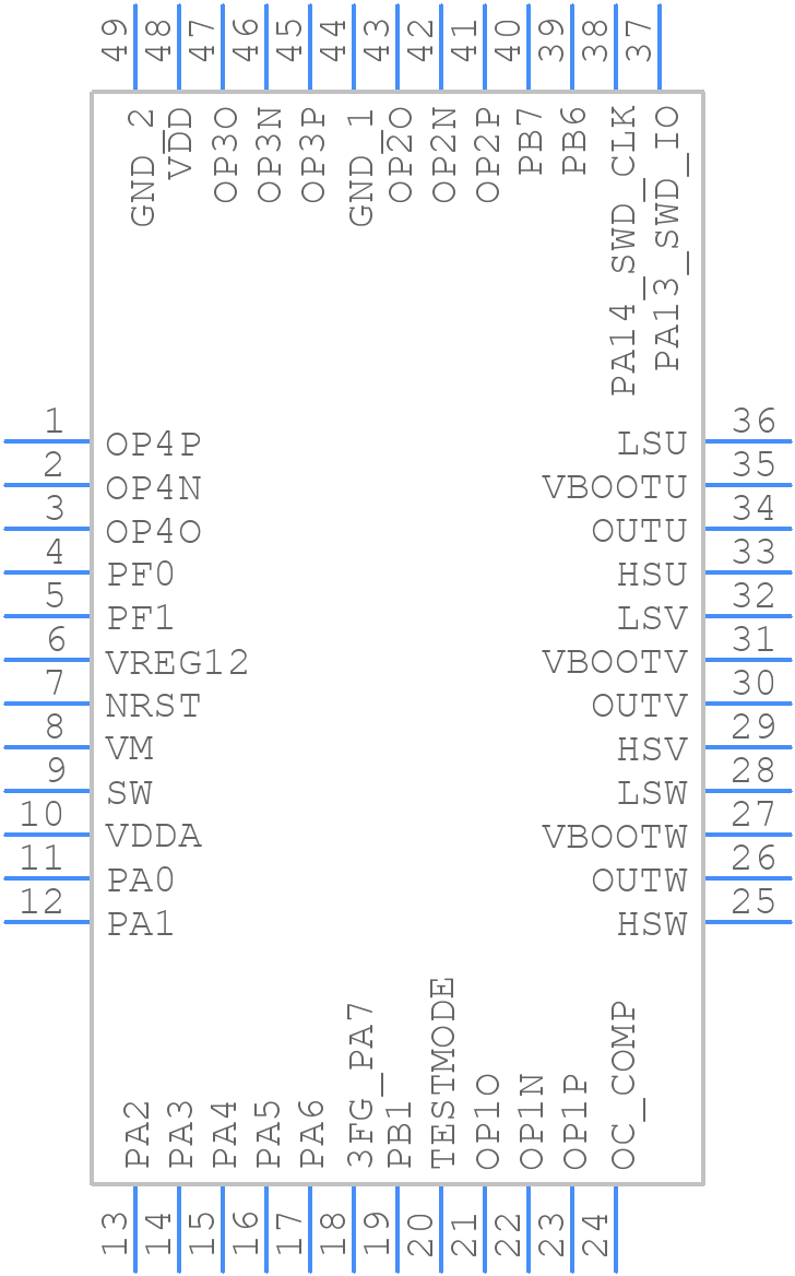 STSPIN32FO - STMicroelectronics - PCB symbol