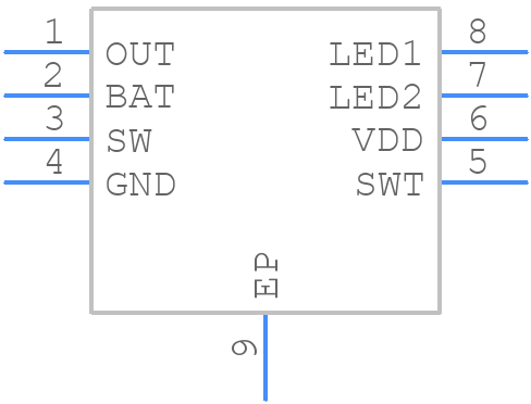 TP4333E - TPOWER - PCB symbol