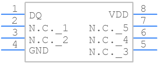 DS18B20U - Analog Devices - PCB symbol