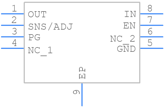 NCV8187AMLE330TCG - onsemi - PCB symbol