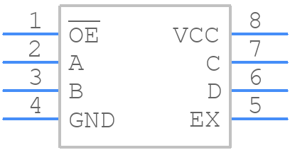 7WBD383USG - onsemi - PCB symbol