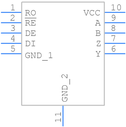 LTC2852HDD#PBF - Analog Devices - PCB symbol