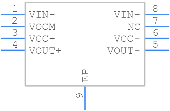 THS4141IDGN - Texas Instruments - PCB symbol