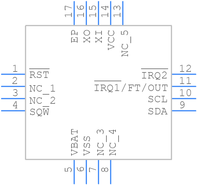 M41T83ZQA6F - STMicroelectronics - PCB symbol