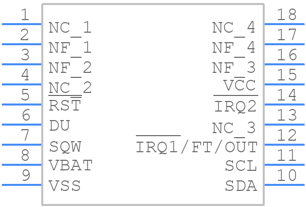 M41T83RMY6E - STMicroelectronics - PCB symbol