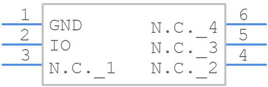 DS28E01P-100+ - Analog Devices - PCB symbol