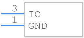 DS28E01-100+ - Analog Devices - PCB symbol