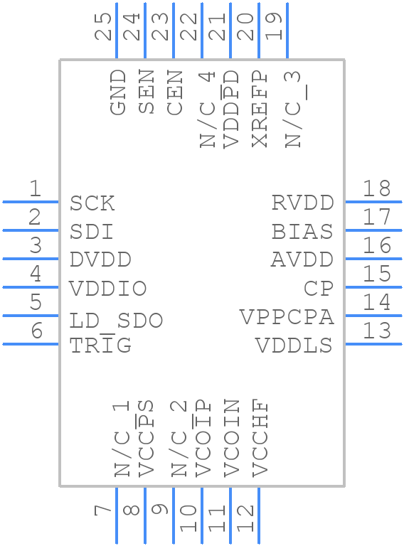 HMC703LP4ETR - Analog Devices - PCB symbol